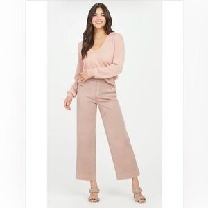 Spanx Stretch Twill Cropped Pant - Mauve - sold out color